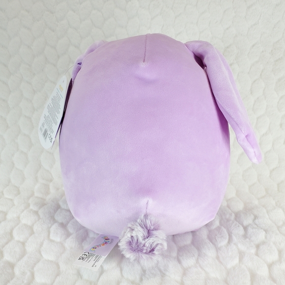 Bubbles Squishmallows 8 Inch BNWT Purple Bunny with Rose Swirl Belly Easter - Picture 4 of 7